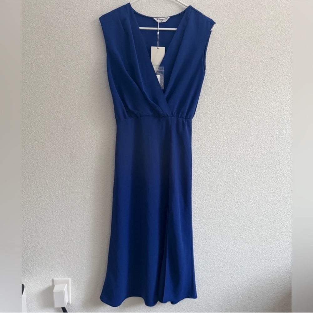 Amanda Uprichard blue midi dress